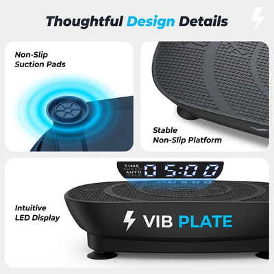 VibPlate™ Vibration Plate — 100W | 99 Speeds | 330 lbs